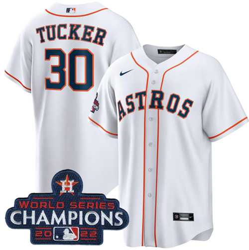 Men's Houston Astros #30 Kyle Tucker White 2022 World Series Champions Home Stitched Baseball Jersey,We sell and wholesale Men's Houston Astros #30 Kyle Tucker White 2022 World Series Champions Home Stitched Baseball Jersey on line form chian!